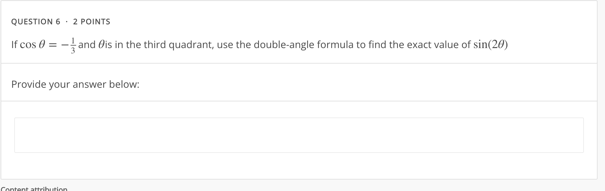 answer below: tan(26) = E I FEEDBACK QUESTION 3 . 2 POINTS