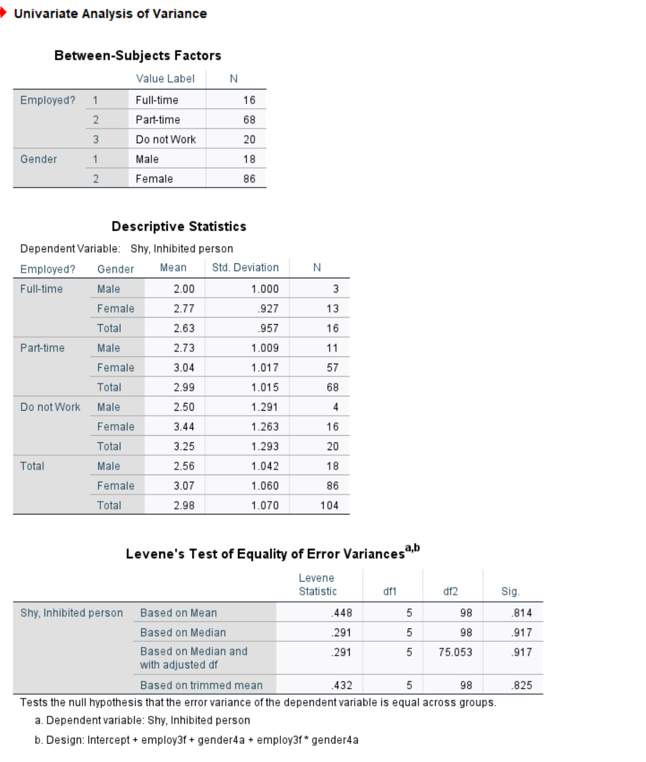 levels, you need to recode into fewer levels (groups) with the Transform