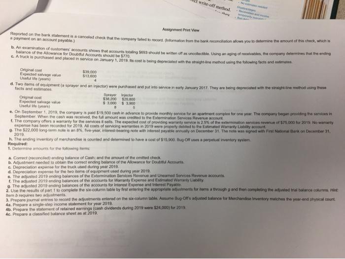 other companies. Following is the company's unadjusted trial balance as of December
