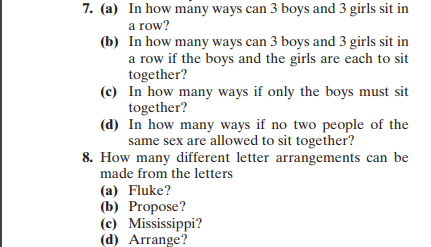 Please help me to understand those problems. Show all steps 7. (a)