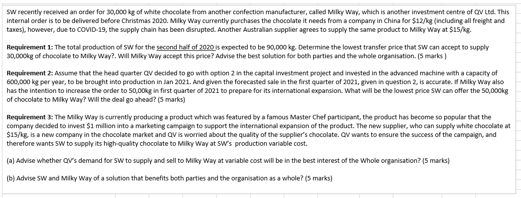 other confection manufacturers. In 2019, Snow White was acquired by a large