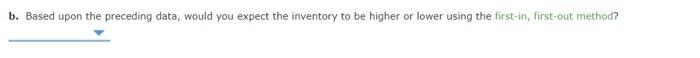cell phones for May are as follows: Sales Inventory May 1 3,300