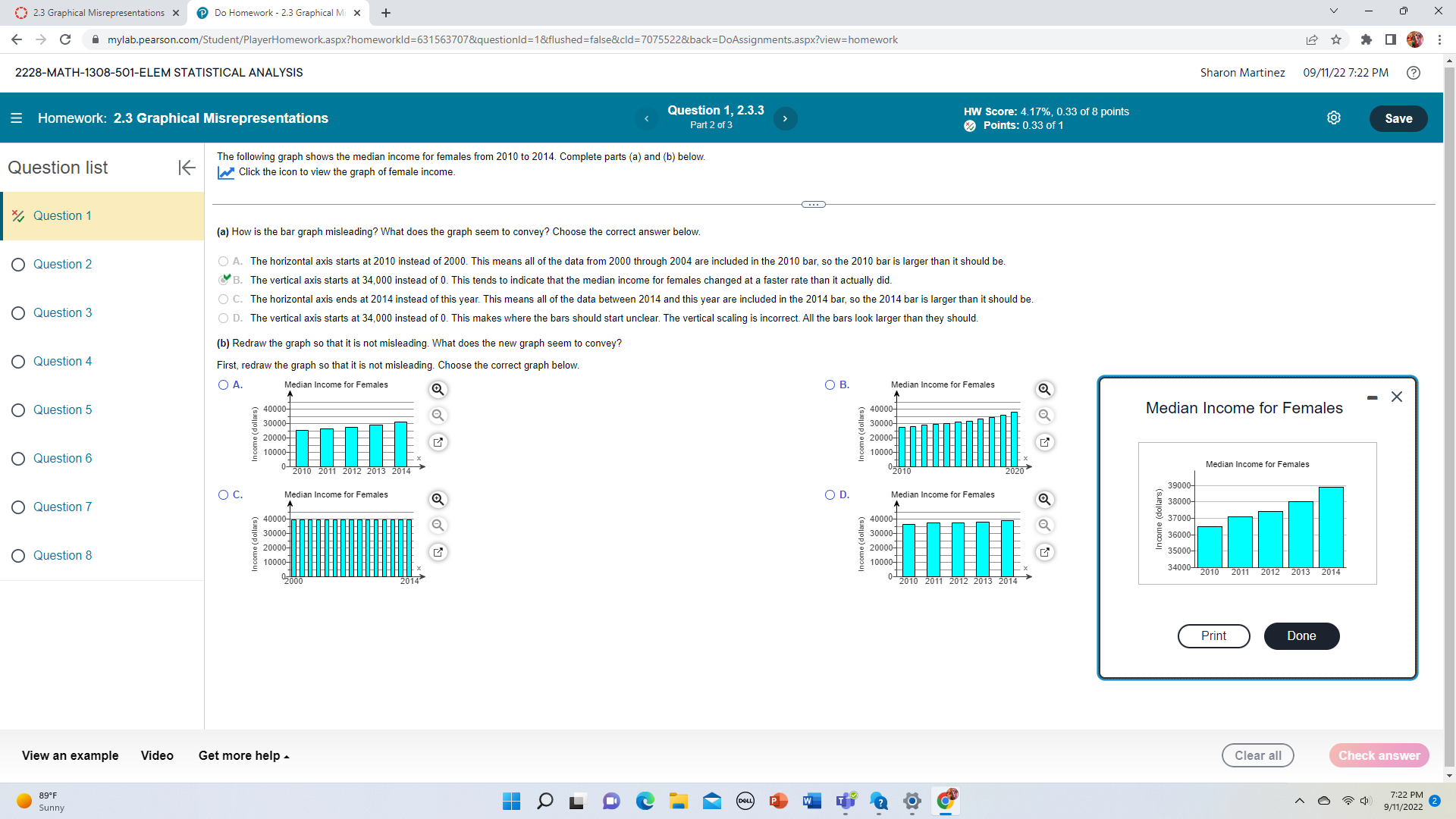  2.3 Graphical Misrepresentations X Do Homework - 2.3 Graphical Mi X