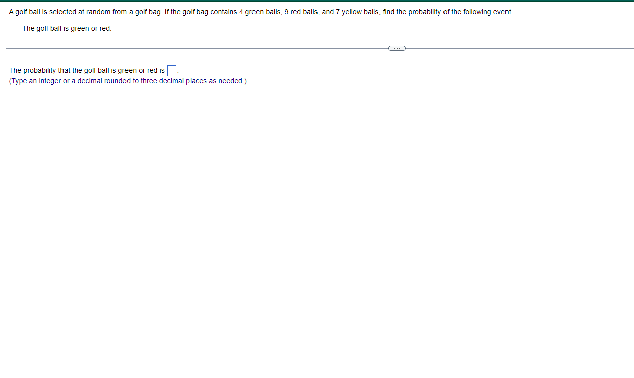 5, 6, 7, 8, 9, 10). Suppose the outcomes are equally likely.