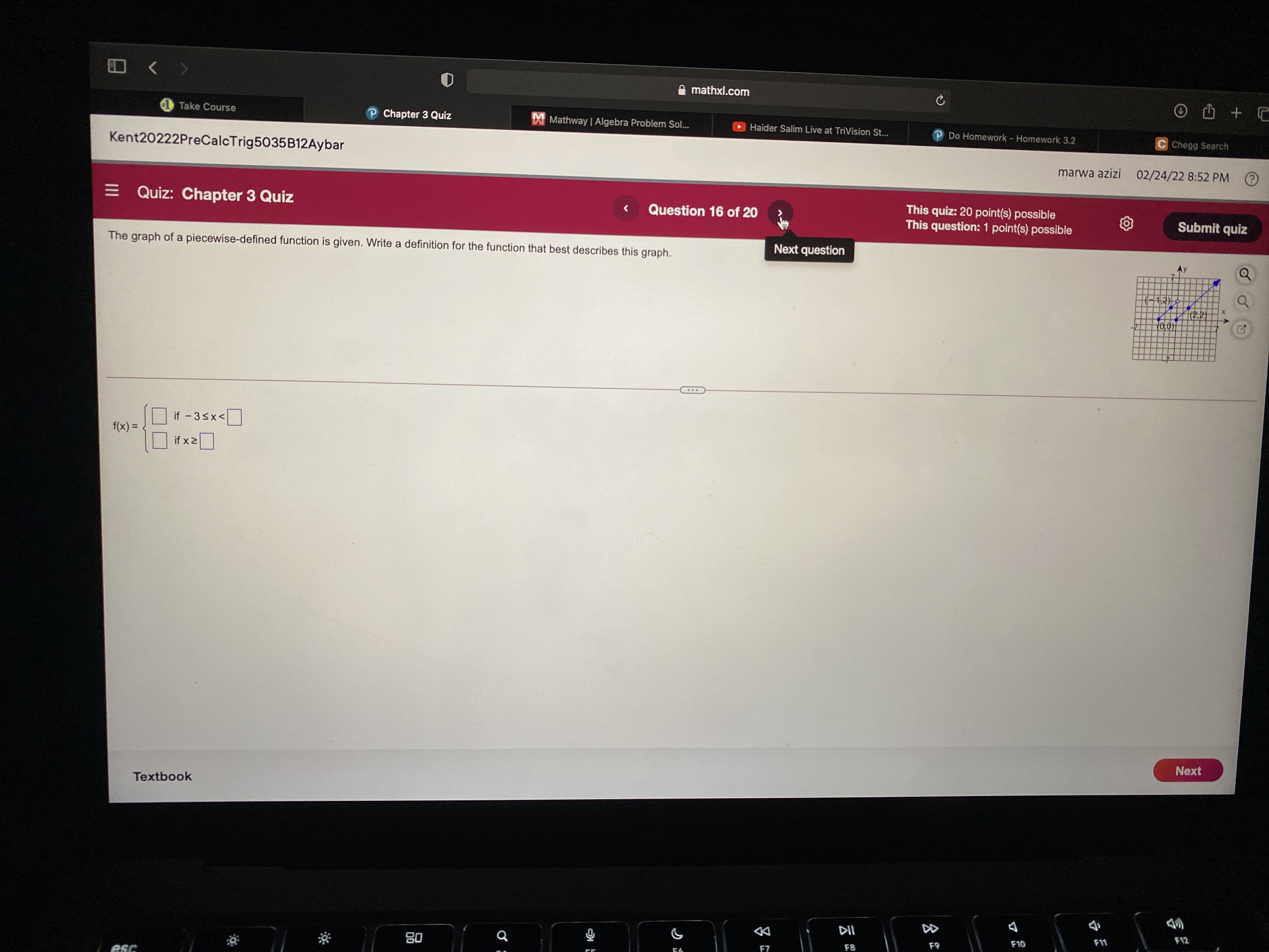 x) (e) - f(x) (f) f( x + 4) (g) f(2x) (h)