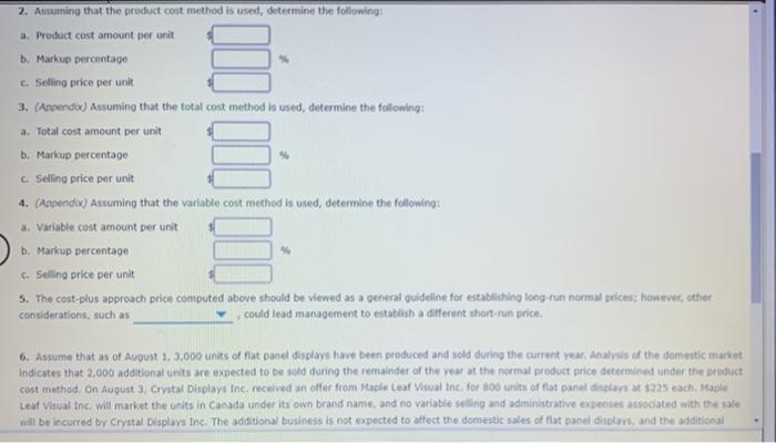 Business Crystal Displays Inc. recently began production of a new product, flat