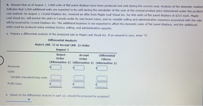panel displays, which required the investment of $1,500,000 in assets. The costs