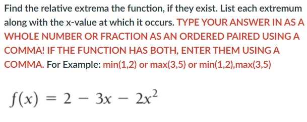 IN AS A WHOLE NUMBER OR FRACTION AS AN ORDERED PAIRED USING
