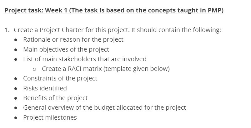 Proiect task: Week 1 [The task is based on the concepts