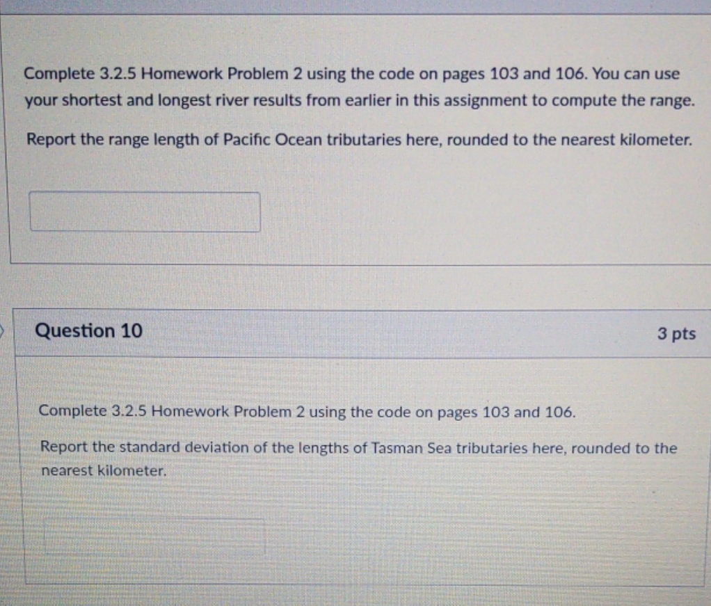 3.2.5 homework problem 2 Statistics using technology textbook Complete 3.2.5 Homework Problem