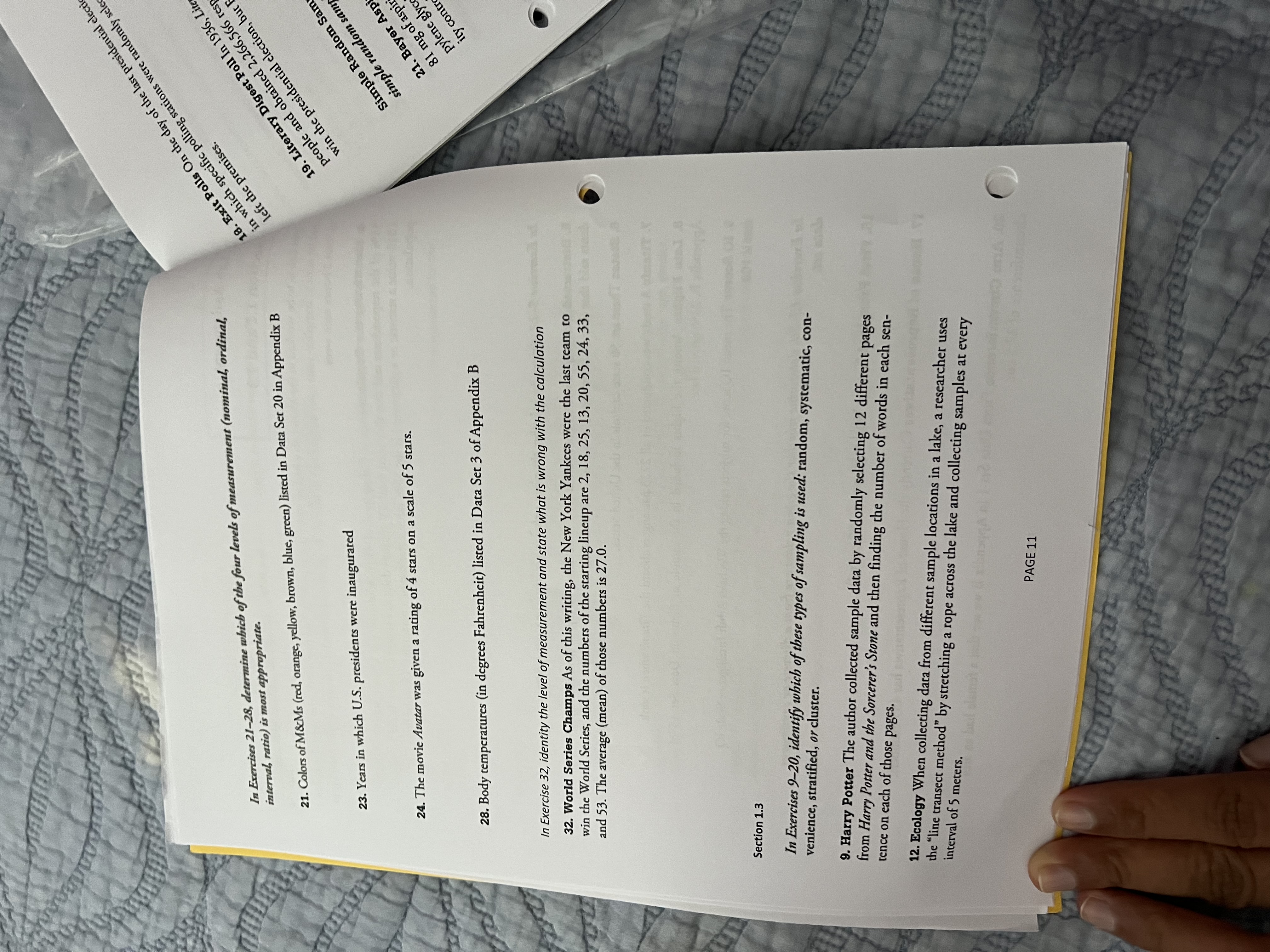 name statistic ordinal, B 18. Exit Polls On the day of the