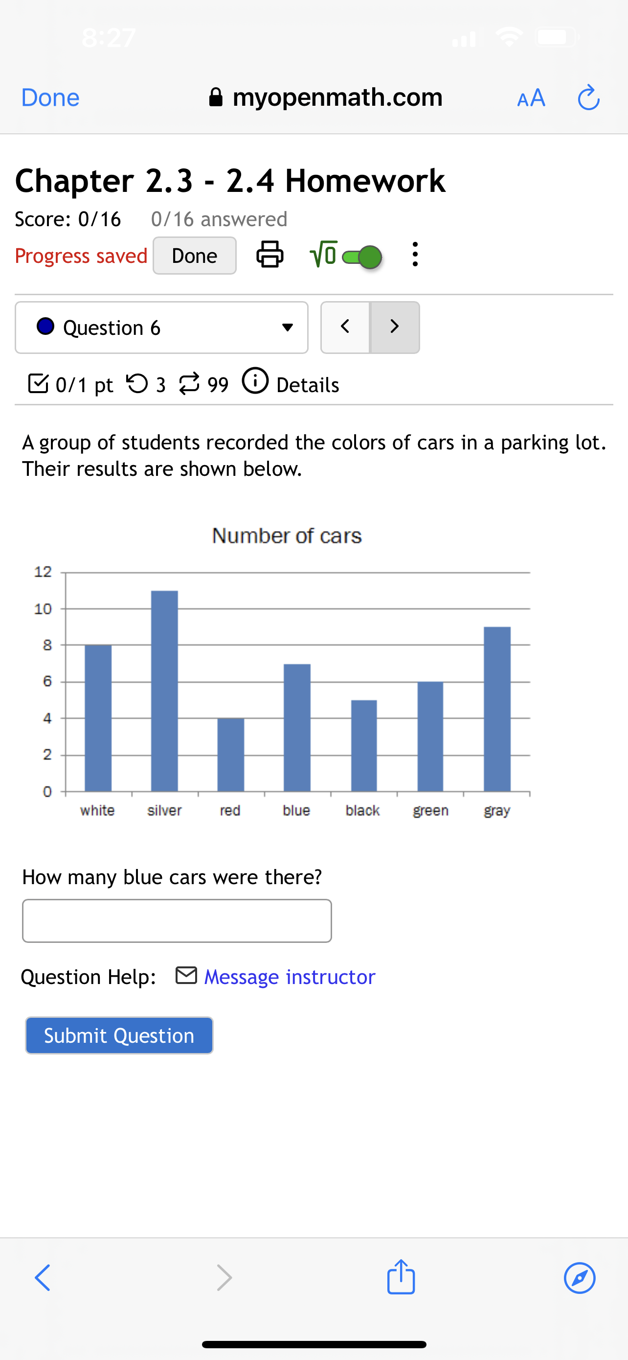 1 - 2.2 Homework Score: 0/18 0/18 answered Progress saved Done Vo