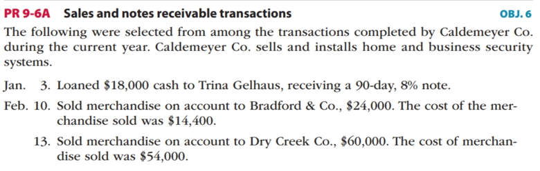 & Co. on account. 14. Accepted a 60-day, 9% note for $60,000