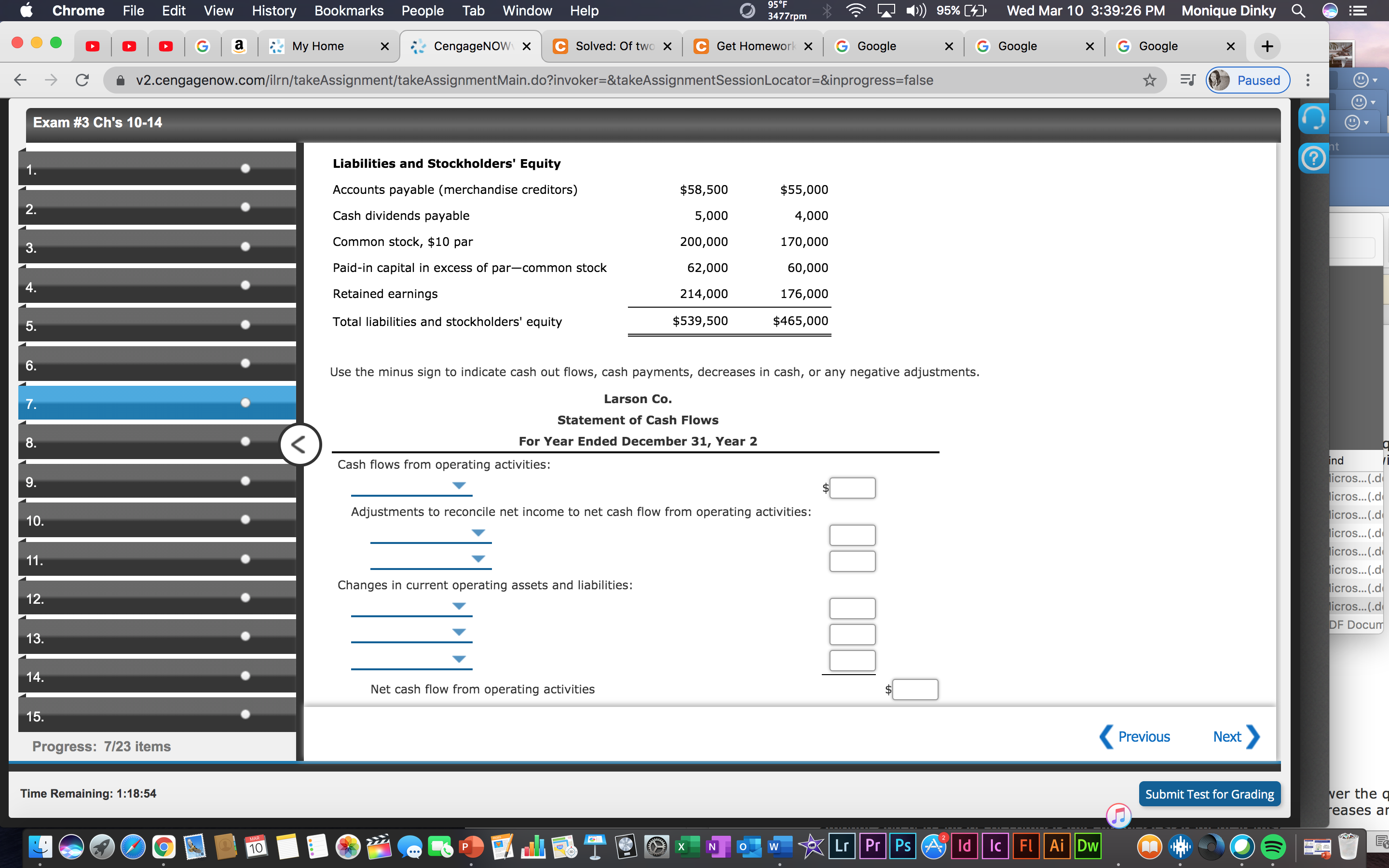 Tab Window Help 91OF 3475rpm " )) 95% Wed Mar 10 3:39:15