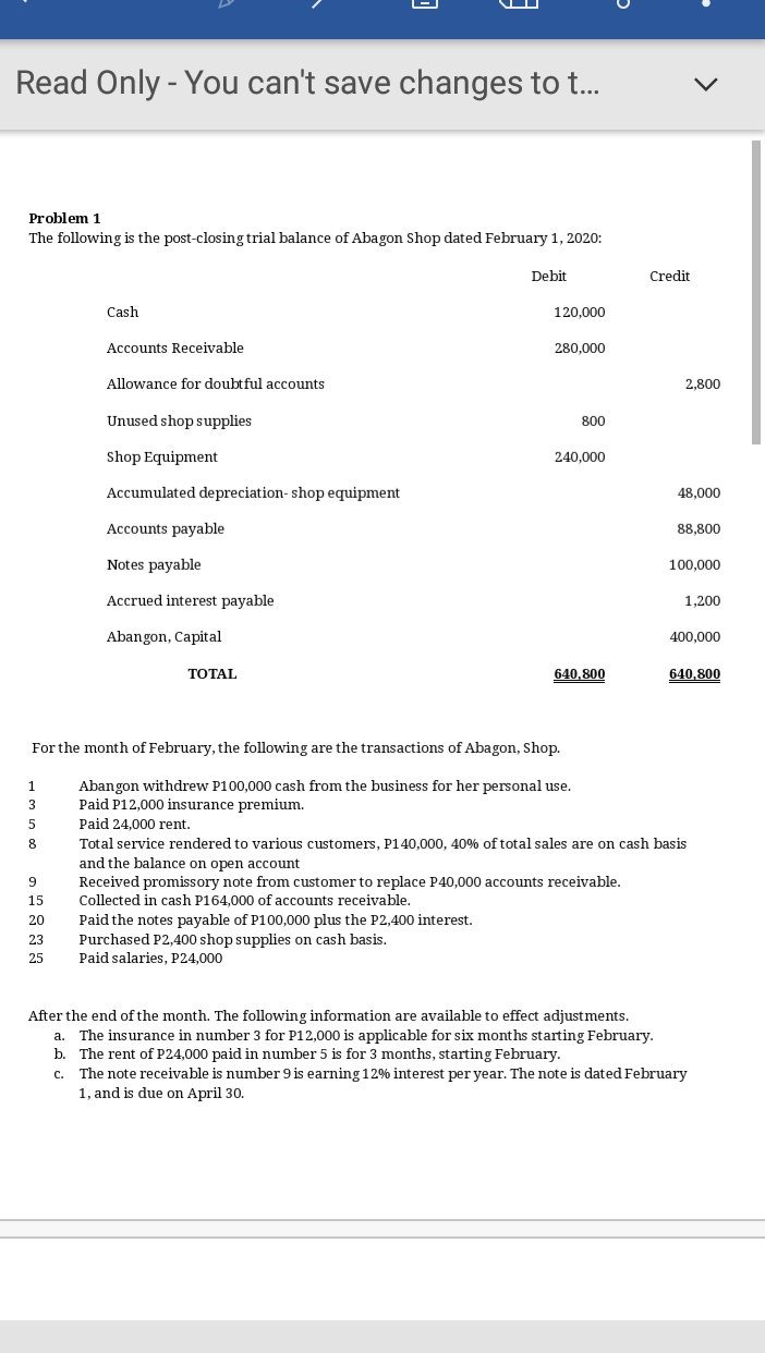 how can i solve it? Read Only - You can't save changes