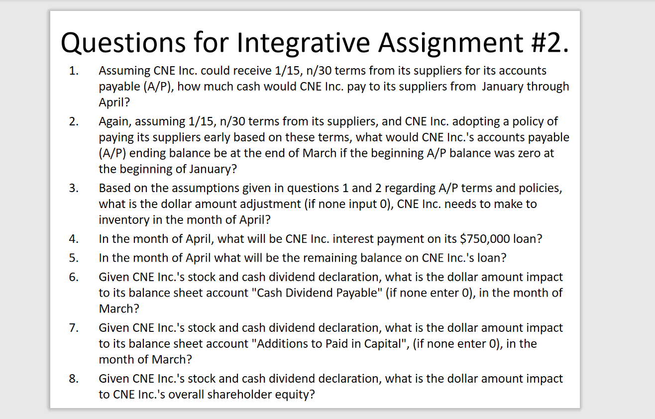 CNE: Impacts on the Balance Sheet and Income Statement As the rst