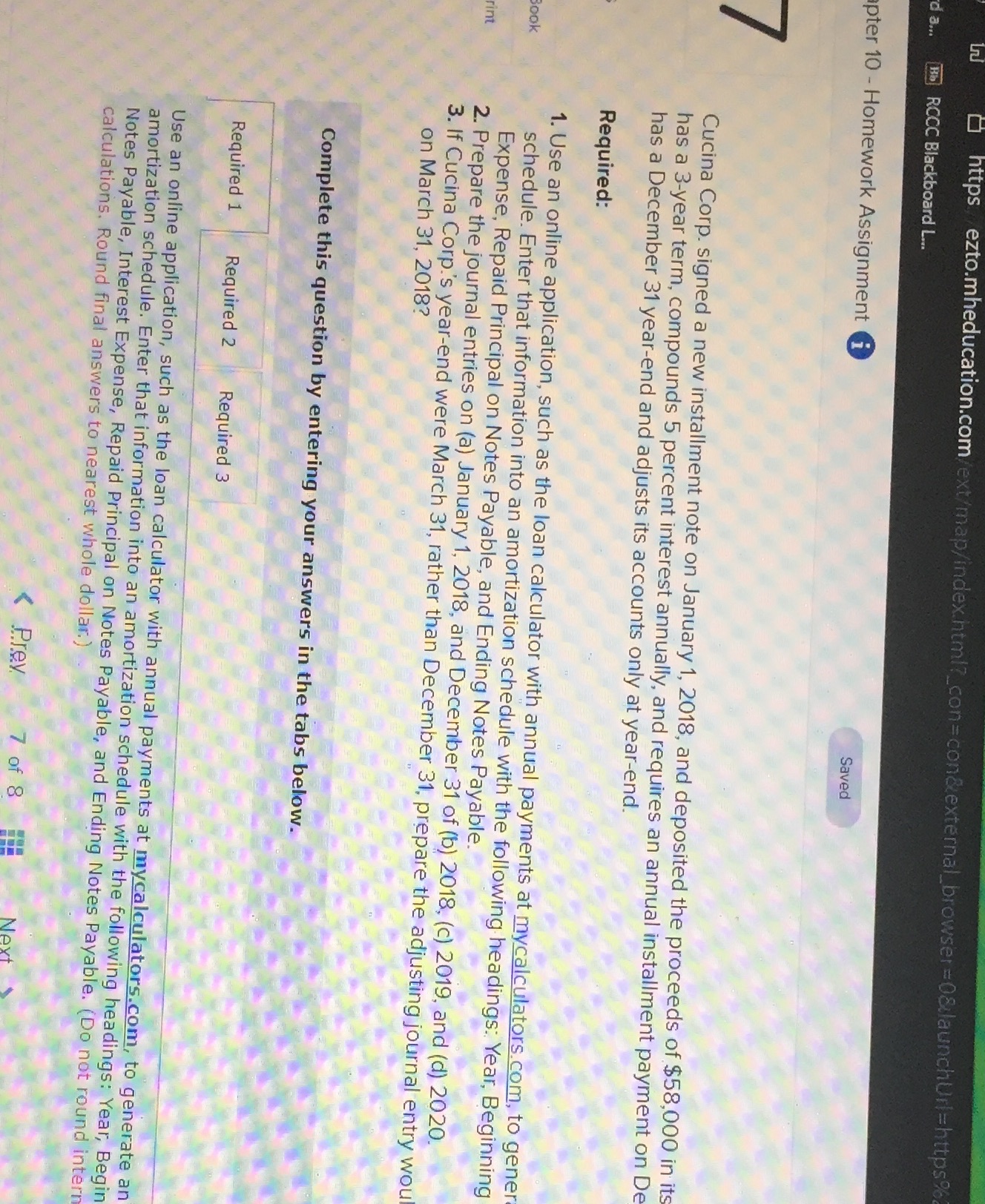 2018 Beginning Notes Payable Interest Expense Repaid Principal Ending Notes Payable 2018