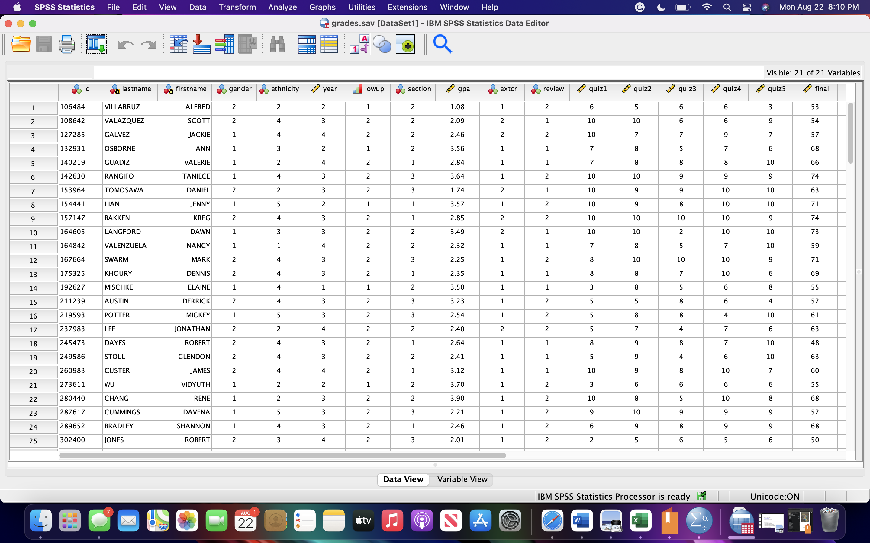Step 1: The Data Analysis PlanIn Step 1:Name the four variables used