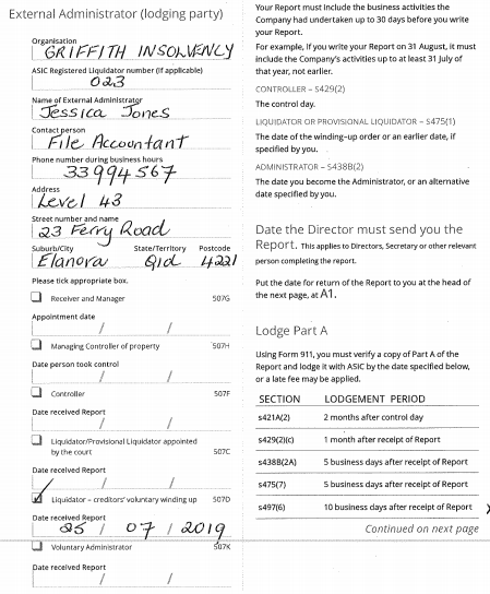 Why does the registered liquidator need to conduct a PPSR search and