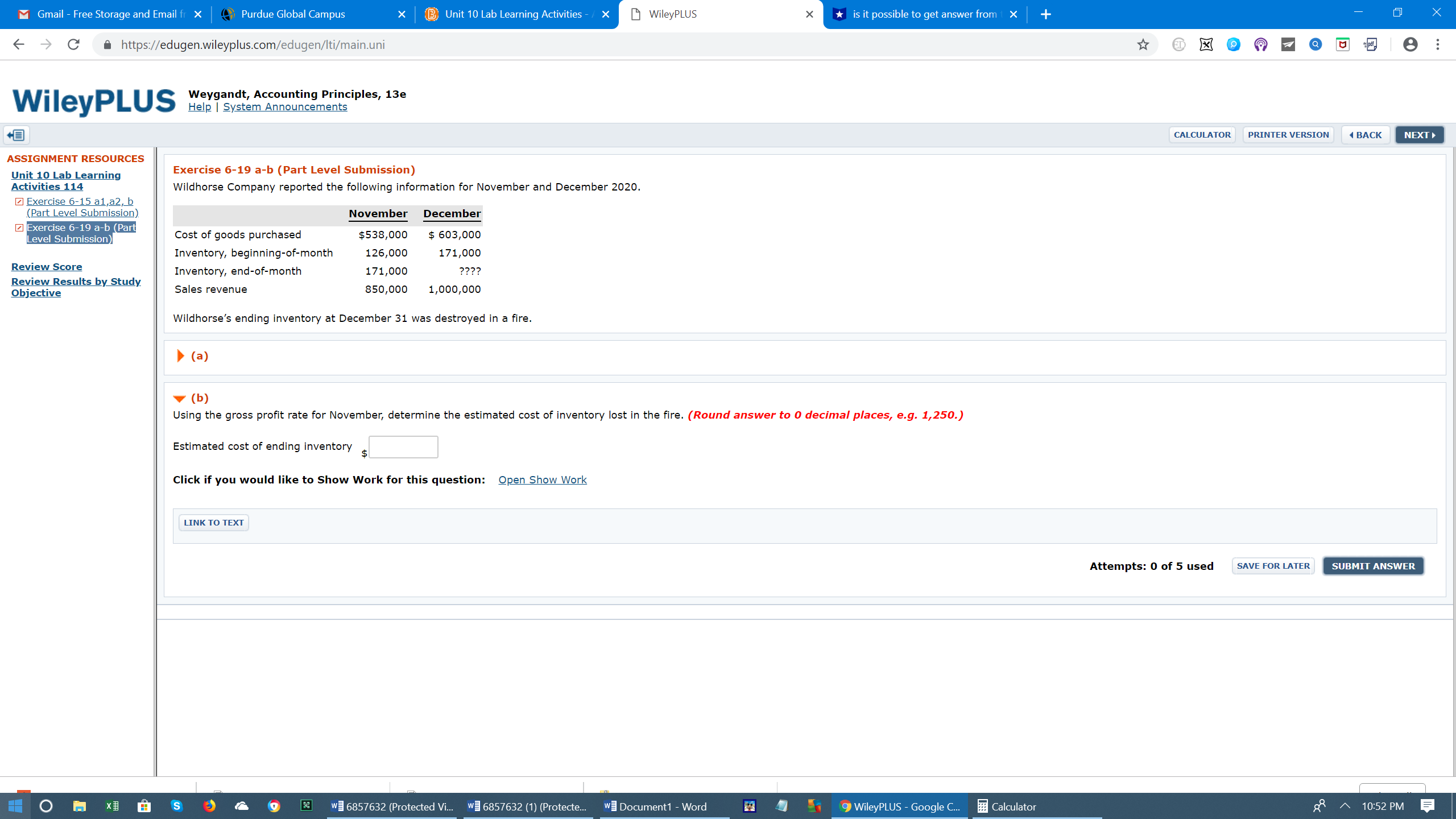 please help for the solution and answer for the following question. THankyou