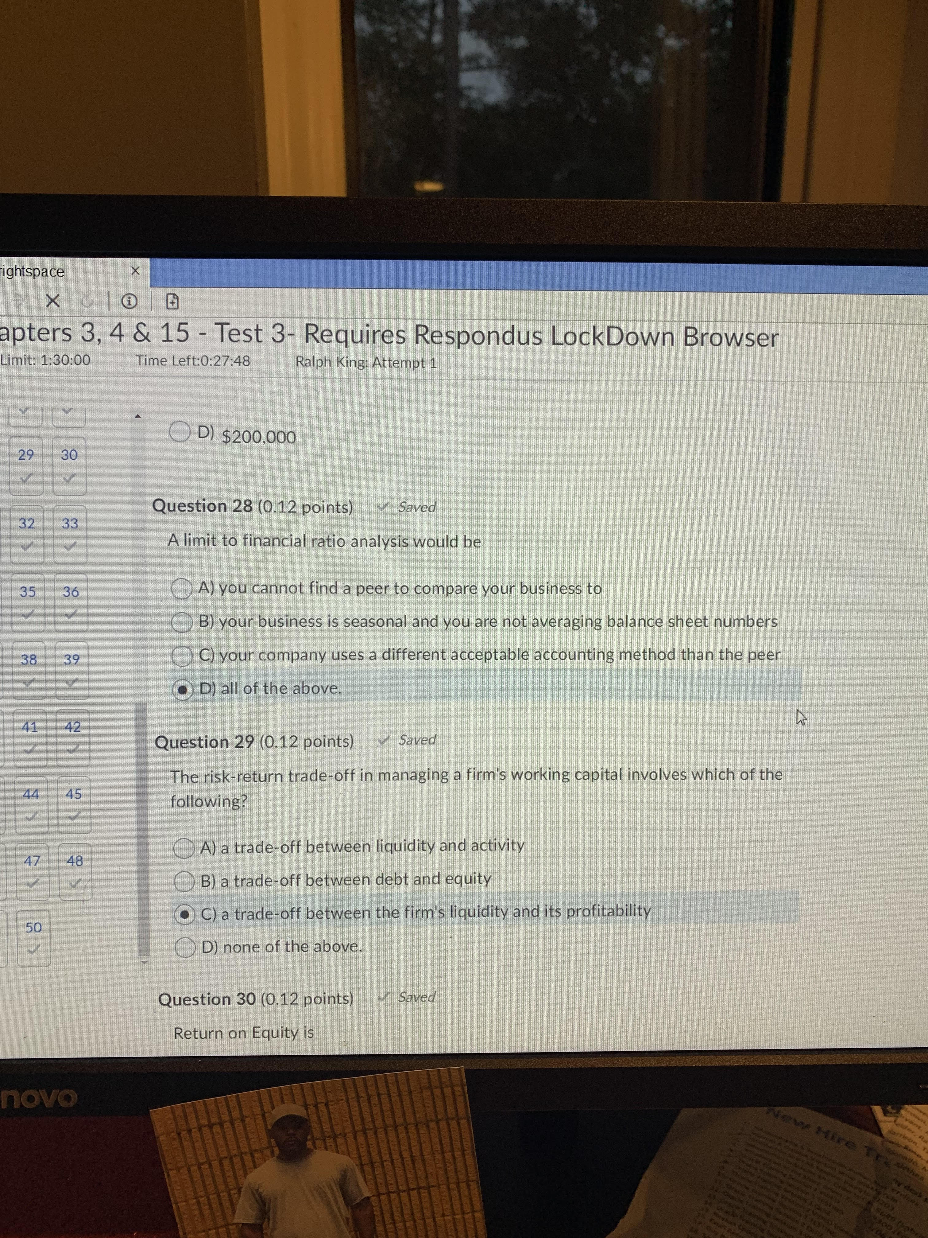  ghtspace X -X apters 3, 4 & 15 - Test 3-