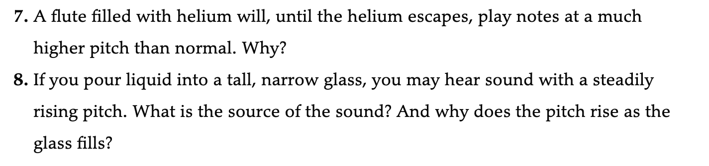 Can someone please answer this questions (chp 17) 7. A flute filled