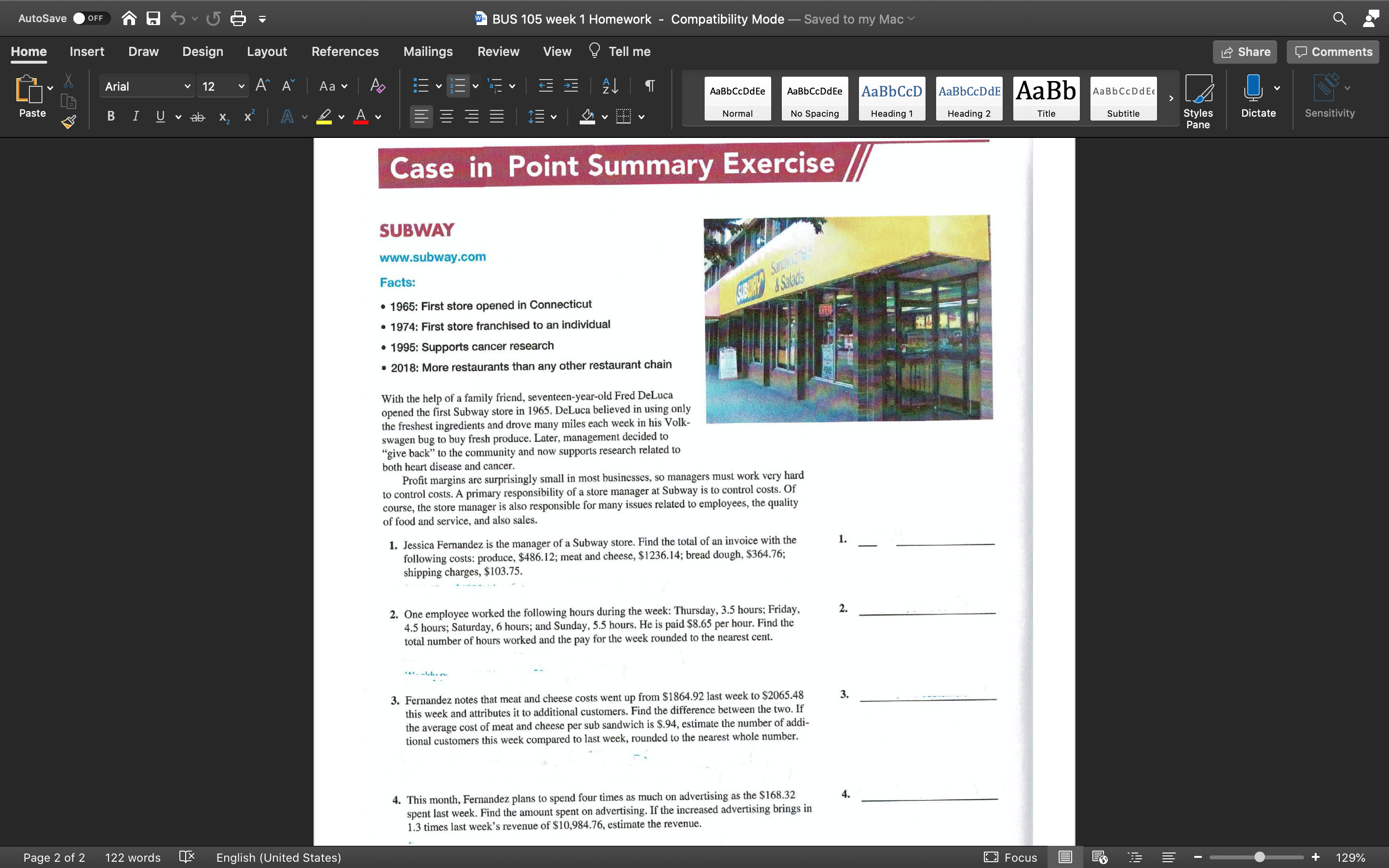 Insert Draw Design Layout References Mailings Review View Tell me Share Comments