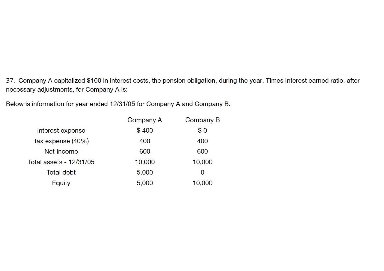 the answer is 3.5, please show the calculation in detail. 37. Company