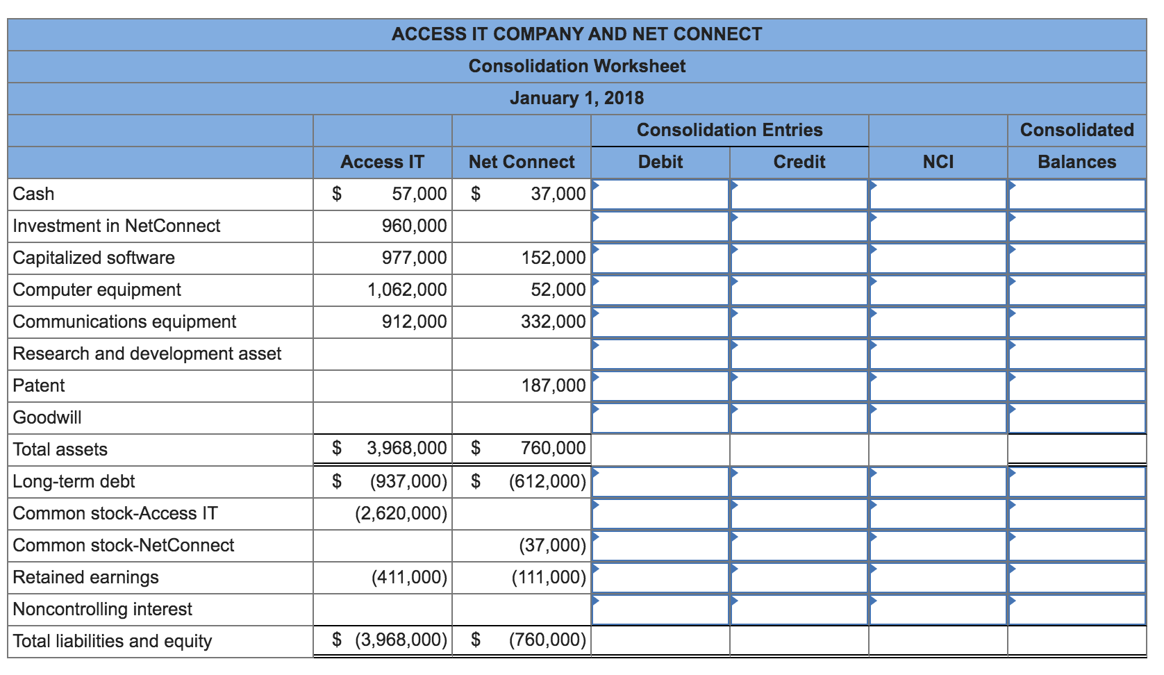 exchanged $960,000 for 30 percent of the outstanding voting stock of Net