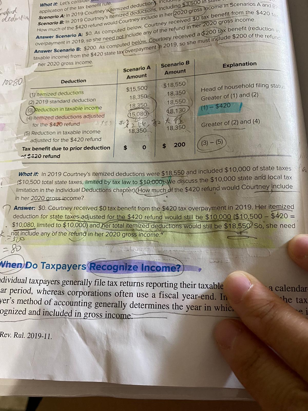 Courtney. Alt ite CHAPTER 5 stand Gross Income c) Last year Louis