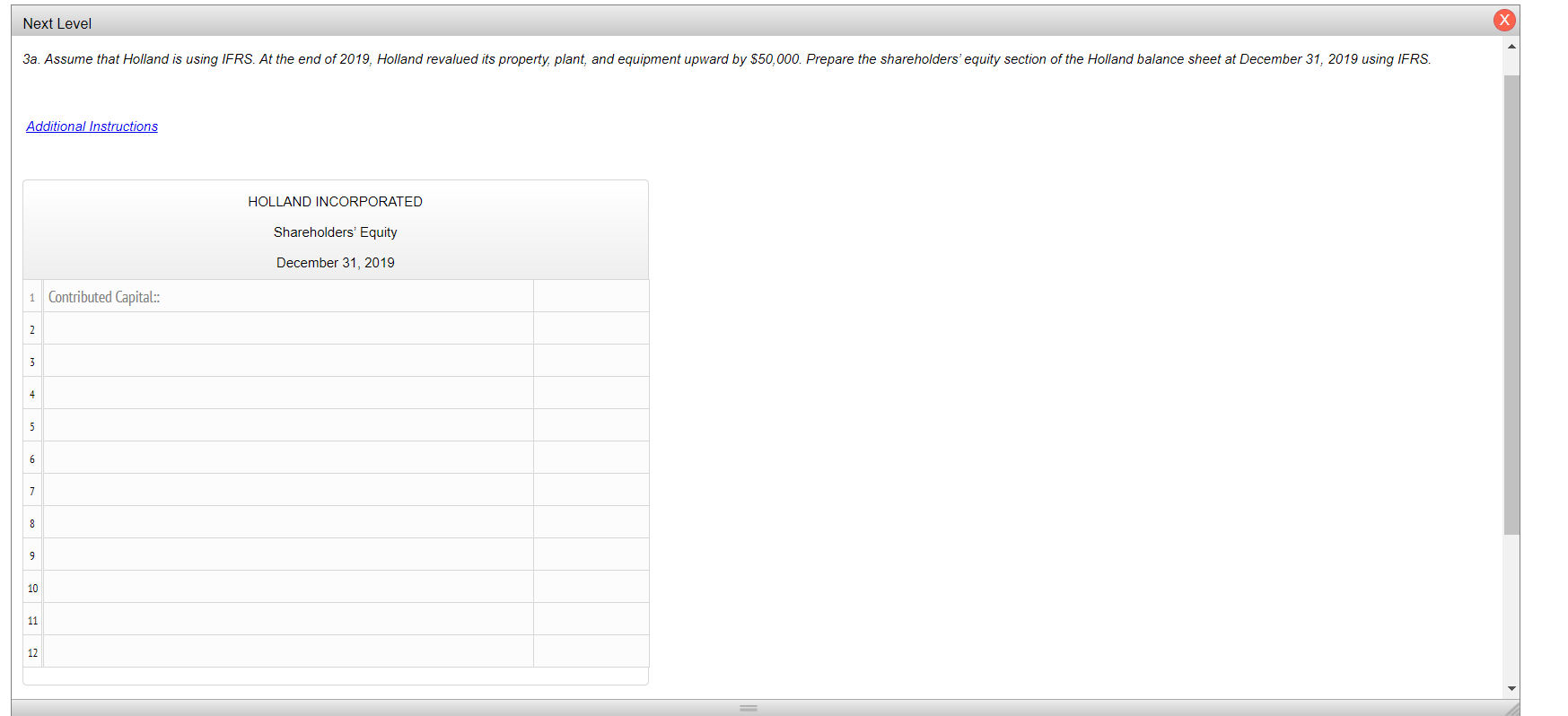 shares authorized, 10,000 shares issued and outstanding) 100,000 Additional paid-in capital on