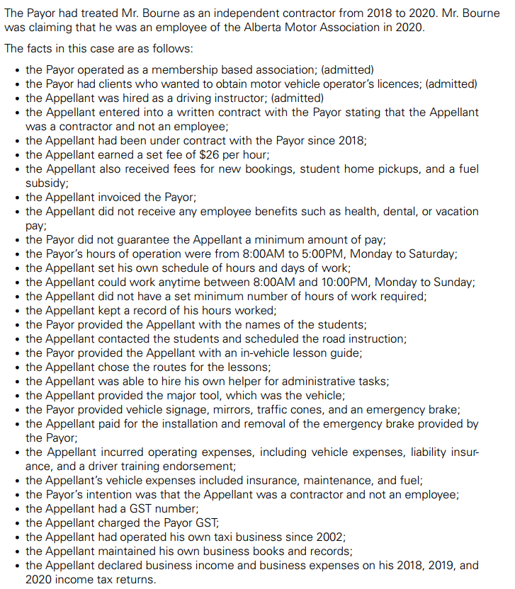 Association (the Payor) carried on a business of training and providing instruc-