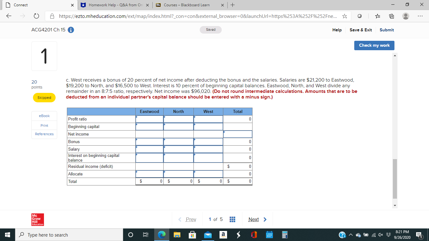 . . ACG4201 Ch 15 i Saved Help Save & Exit Submit