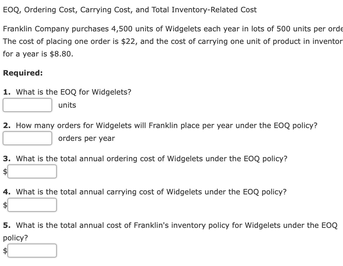 makes: Units in beginning inventory Units produced 18,500 Units sold ($180 per