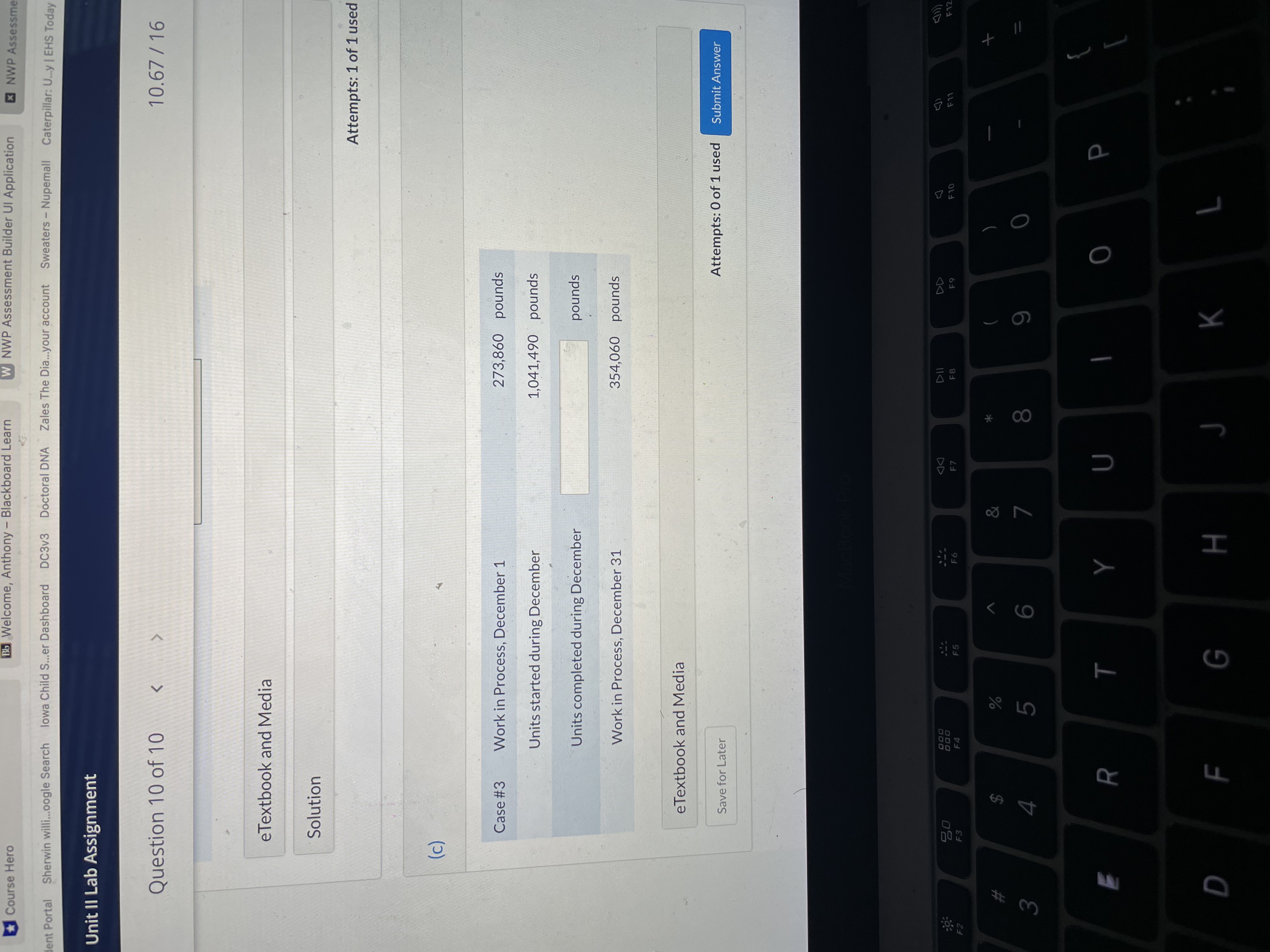  Course Hero Bb Welcome, Anthony - Blackboard Learn W NWP Assessment