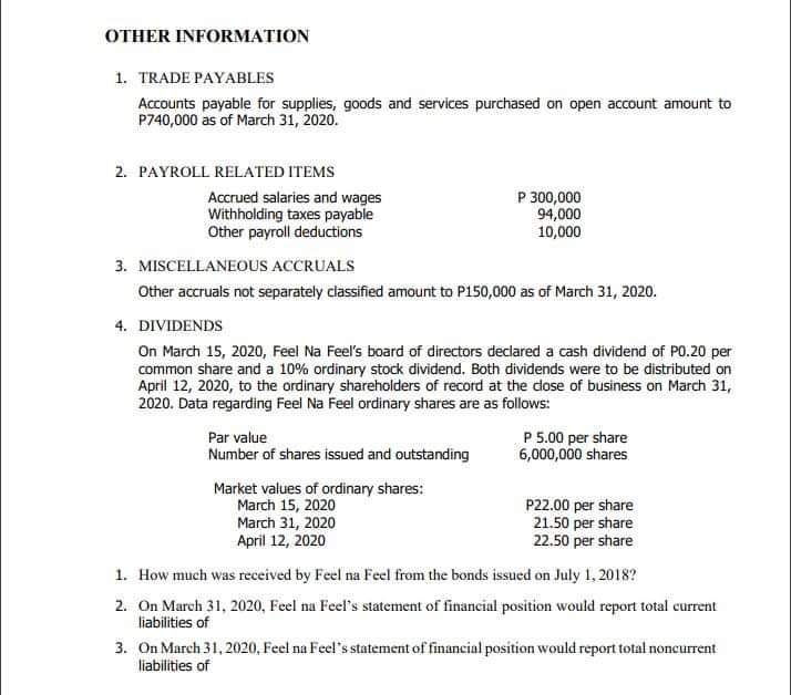 PROBLEM NO. 2 FEEL NA FEEL, INC. has been producing quality appliances