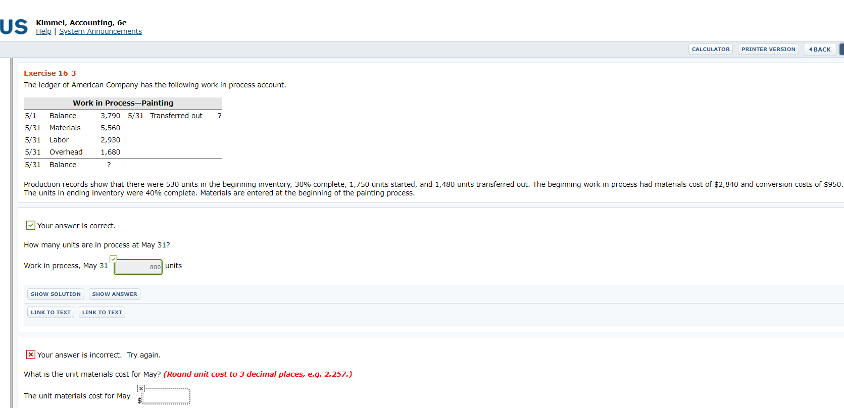 I need help with the sections that I got incorrect. Unit Material