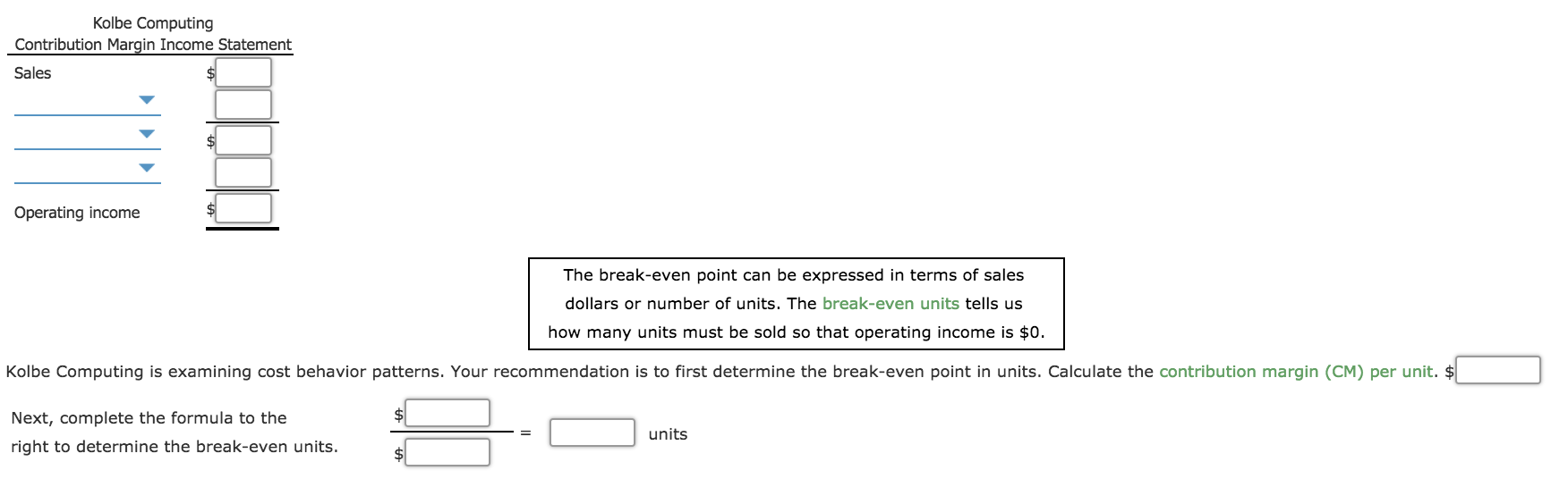 have a powerful tool known as cost-volume-prot (CVP) analysis. CVP shows how