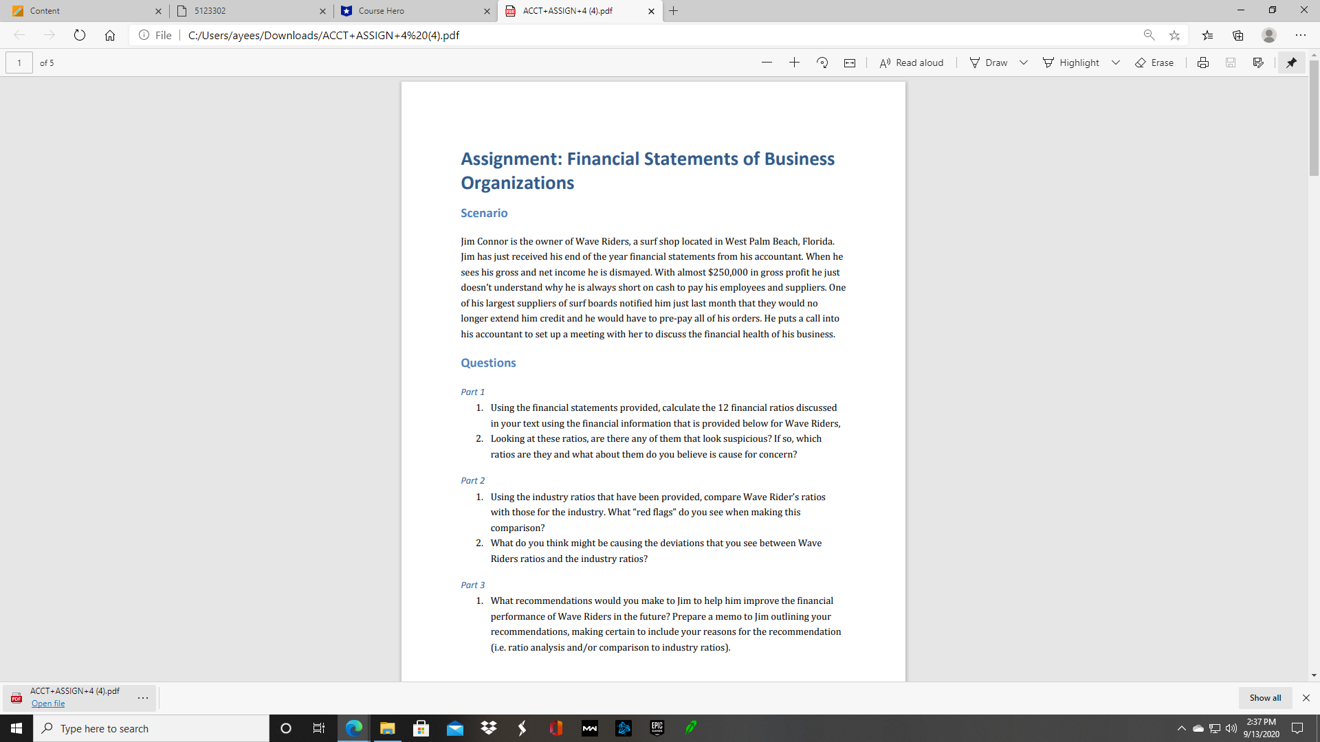 I need help with my homework assignment, I completed it but I