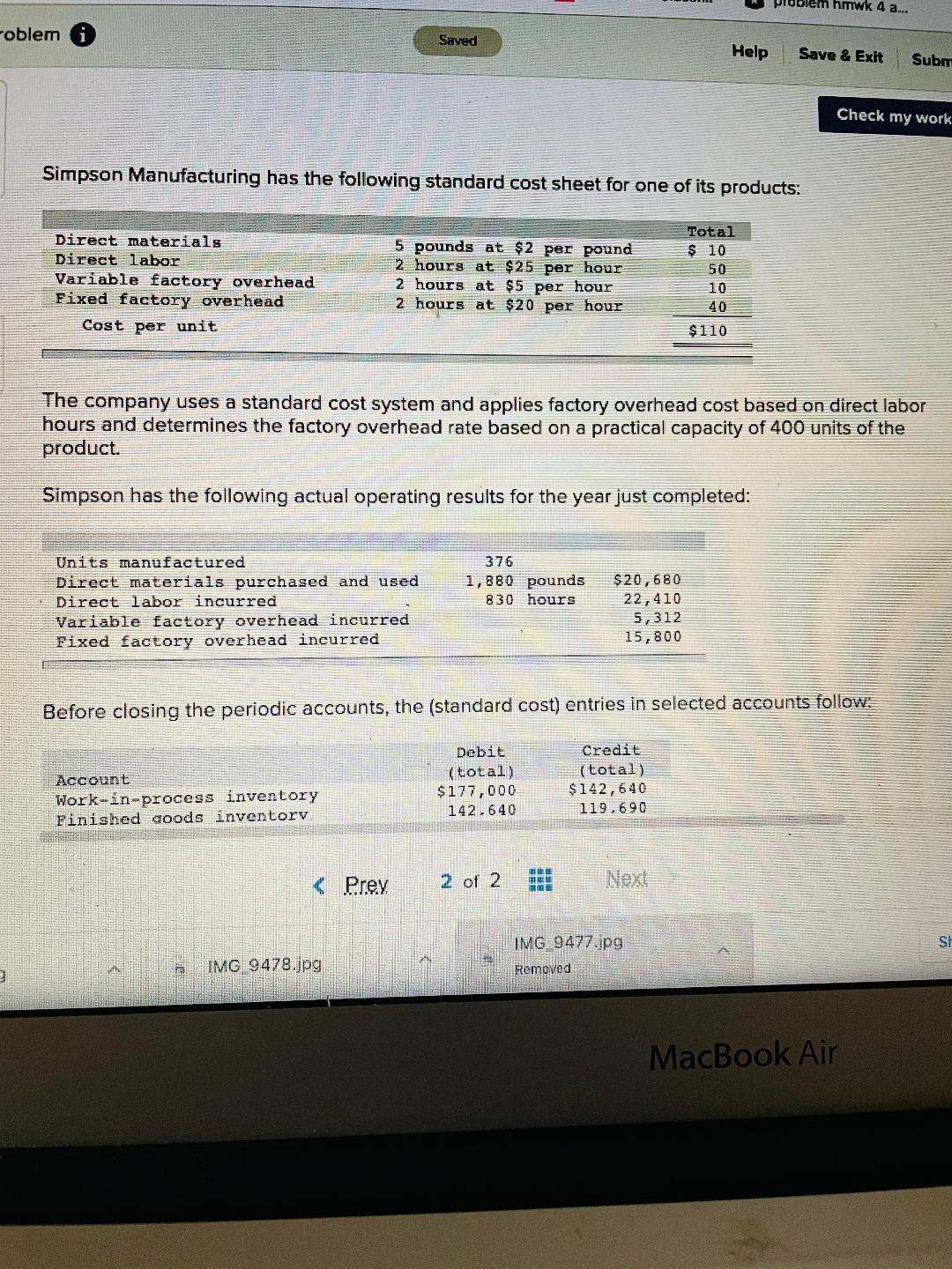 amwk 4 a... roblem Saved Help Save & Exit Subn Check