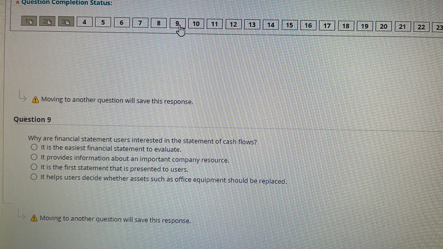 20 .> Moving to another question will save this response. Question 7
