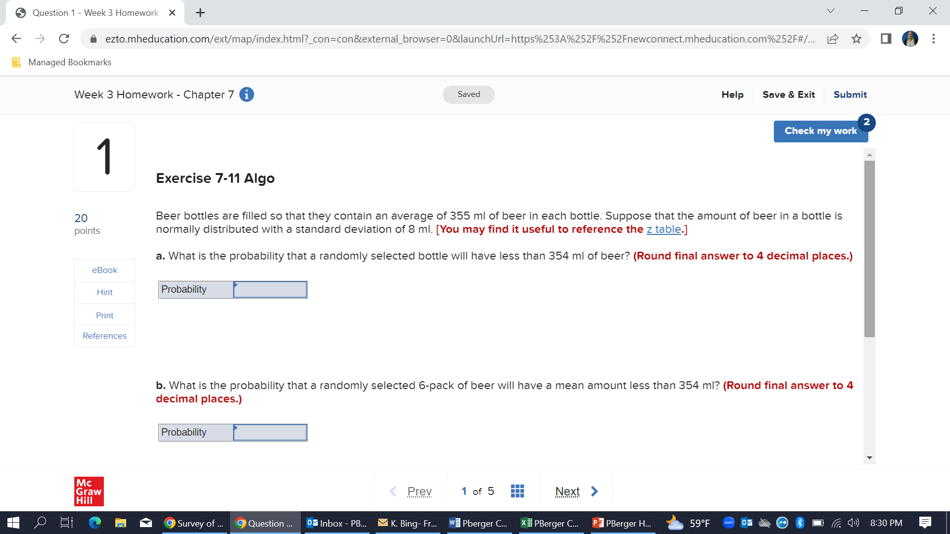  Question 1 - Week 3 Homework X + V X ->