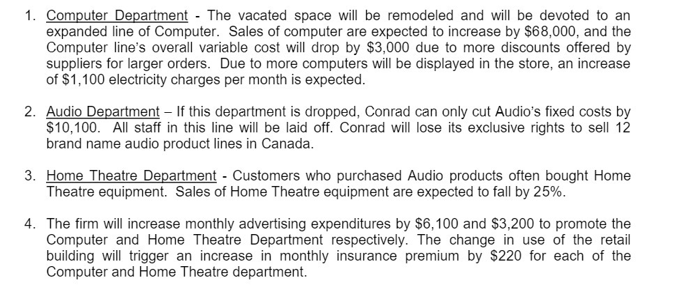 1. Computer Departmen - The vacated space will be remodeled and