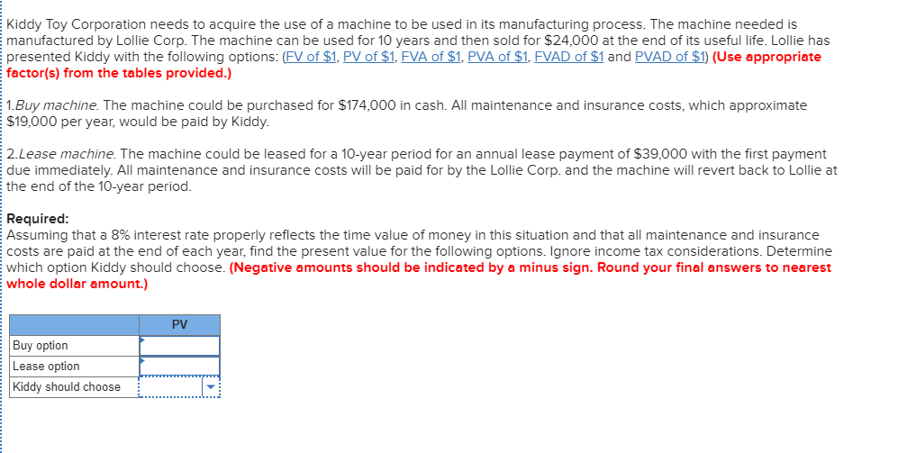 I need help calculating this. Also which factor should I use? Kiddy