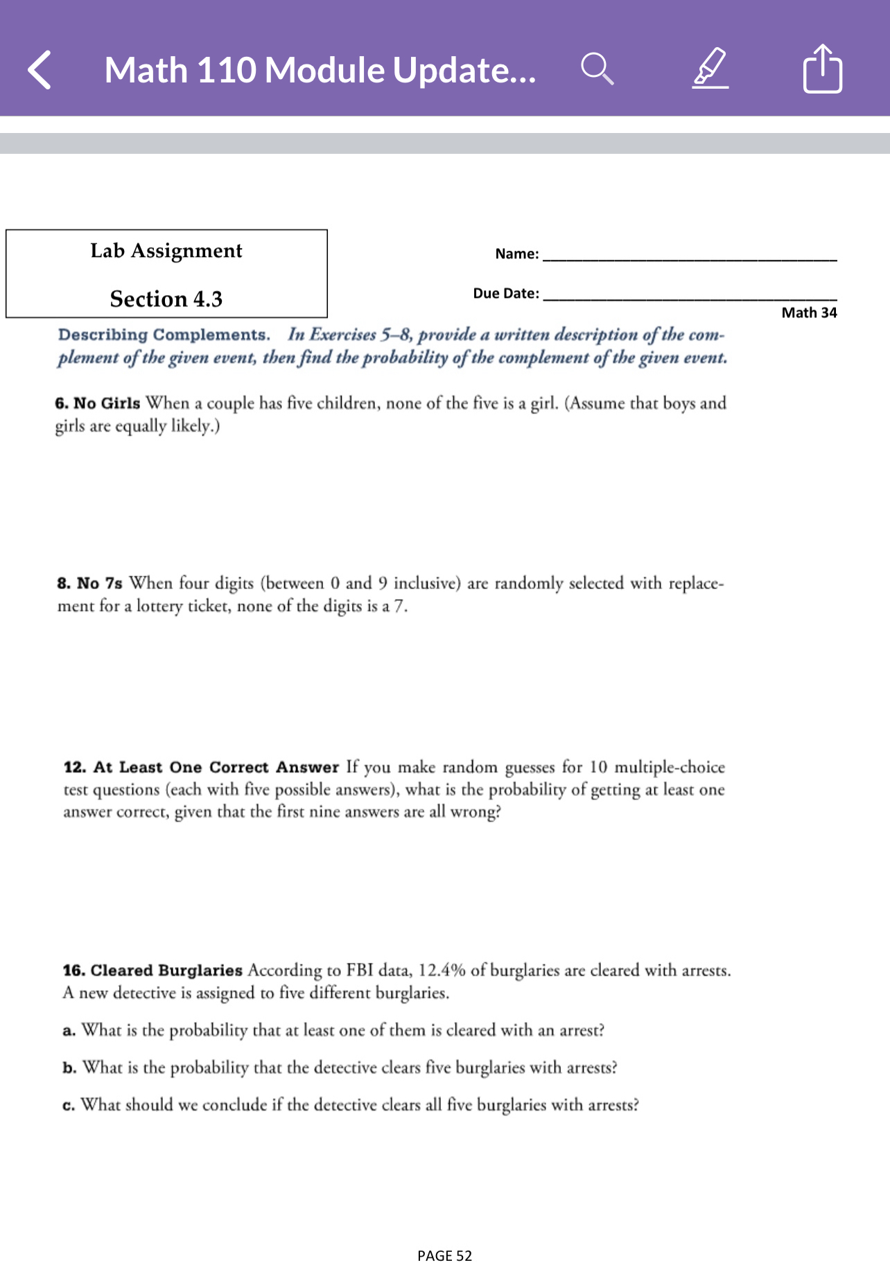 summarizing observed results, the entries reflect the actual probabilities based on 30