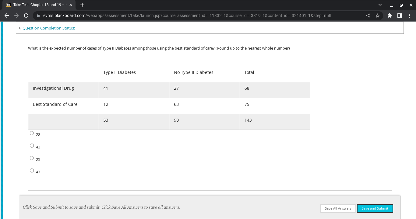 Bb Take Test: Chapter 18 and 19 - | X +