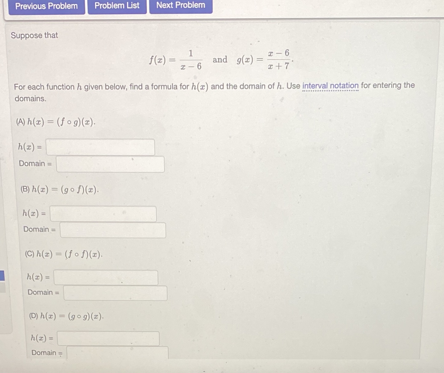 For each function h given below find a formula h(x) and the
