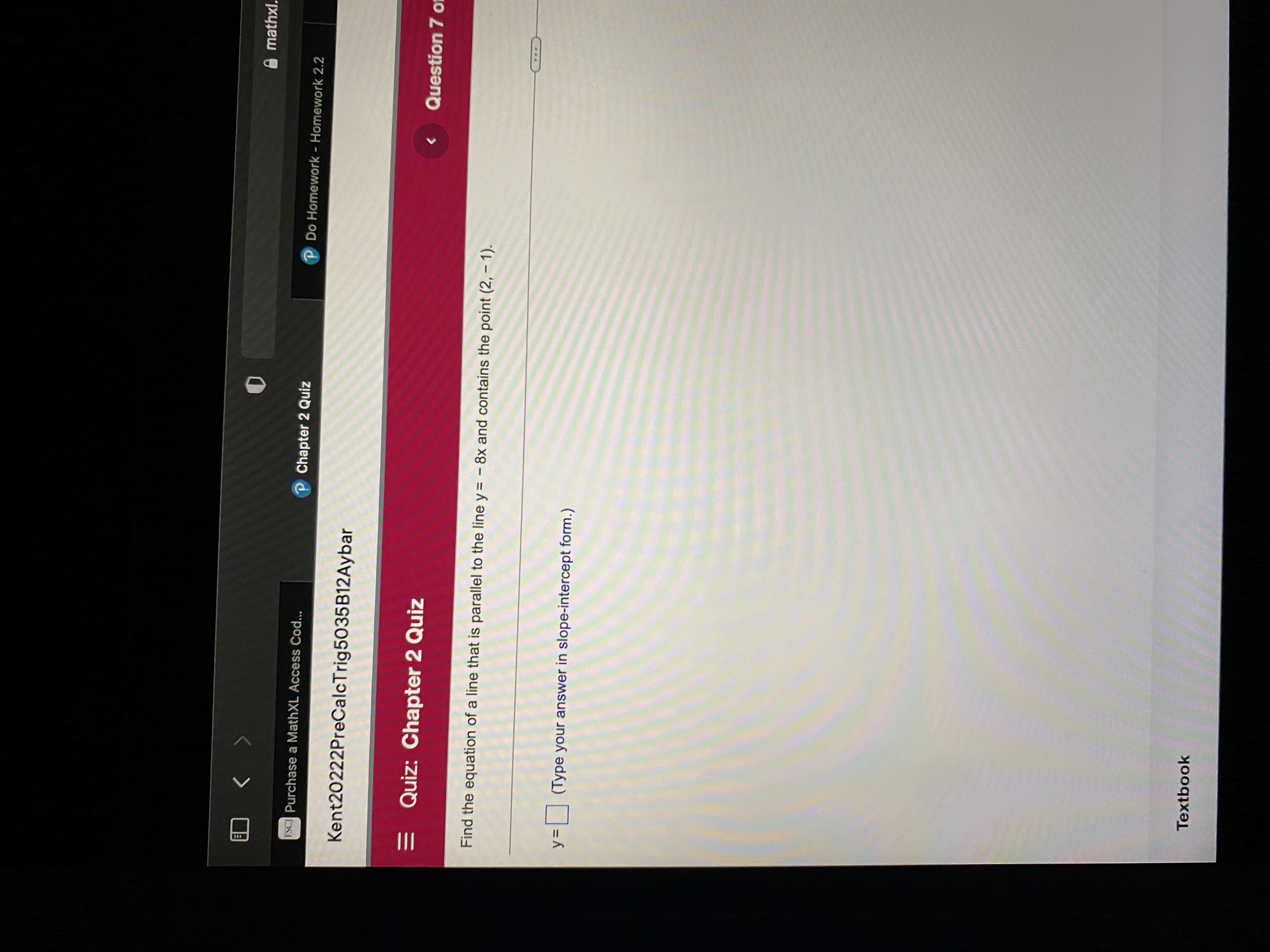 to enlarge graph Textbookmathx sci Purchase a MathXL Access Cod. P Chapter