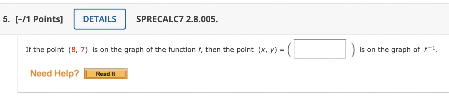 (b) What is the inverse of the function that you chose in