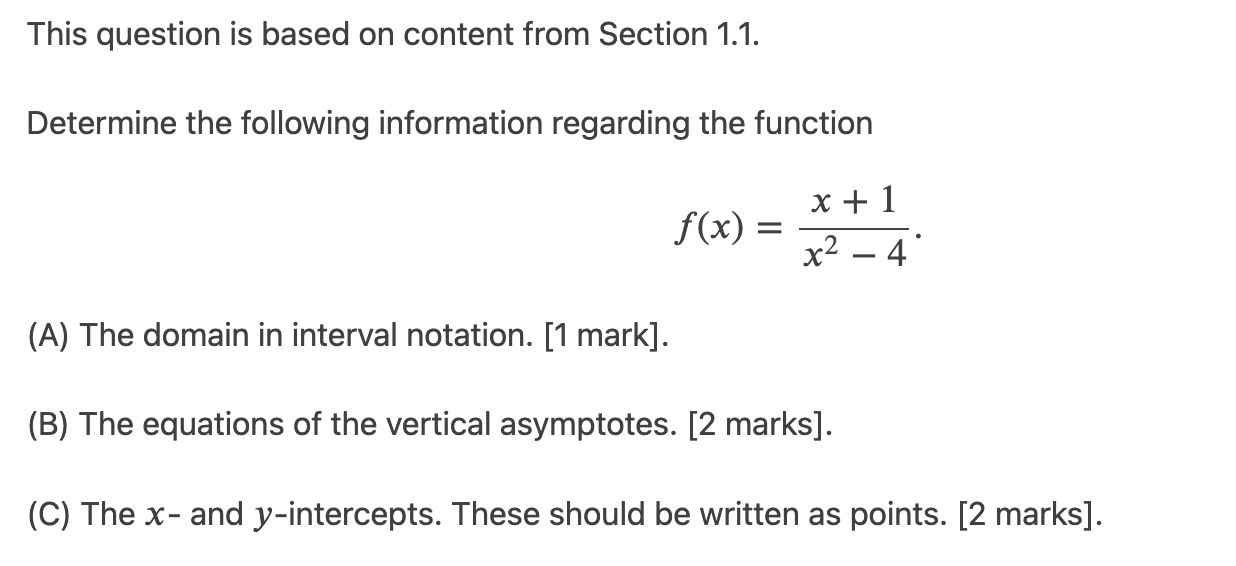 pls include work/steps This question is based on content from Section 1.1.
